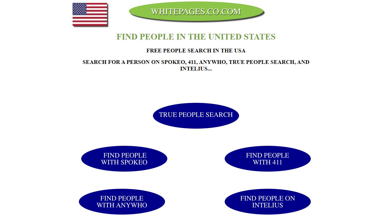 Find people in the USA. Search online or by phone number - .co.com